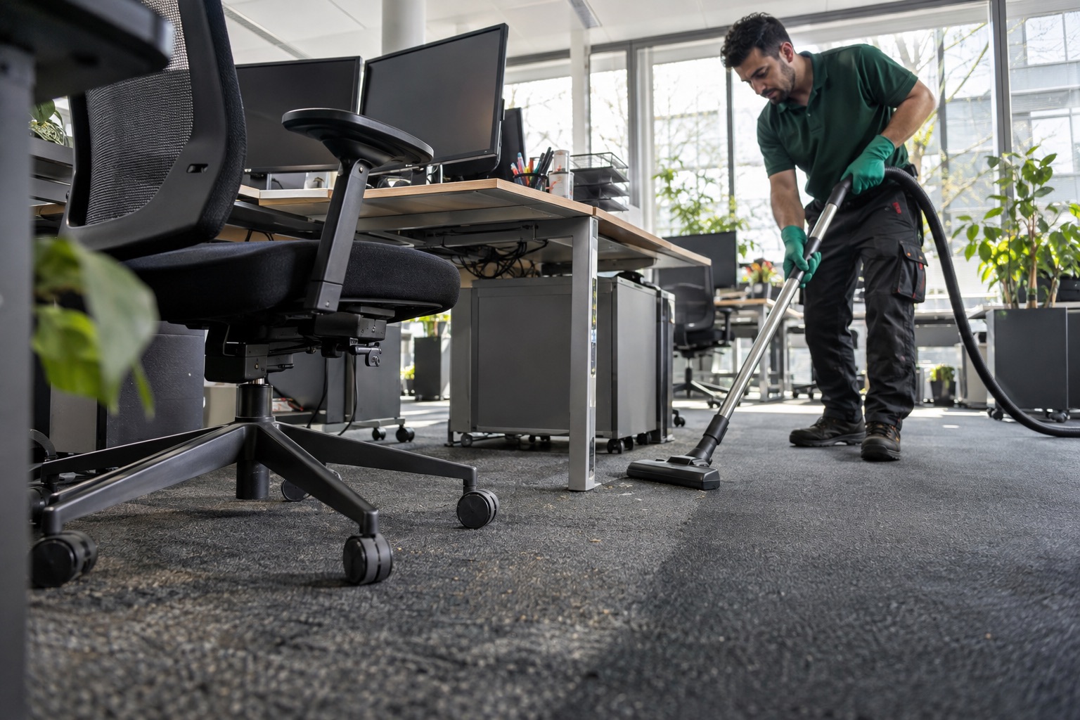 bueroreinigung koeln teppichboden Teppich- und Bodenreinigung in einem Kölner Büro
