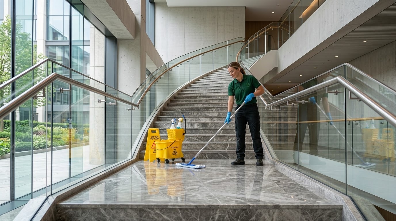 gewerbliche treppenhausreinigung koeln Reinigung eines gewerblichen Treppenhauses in Köln